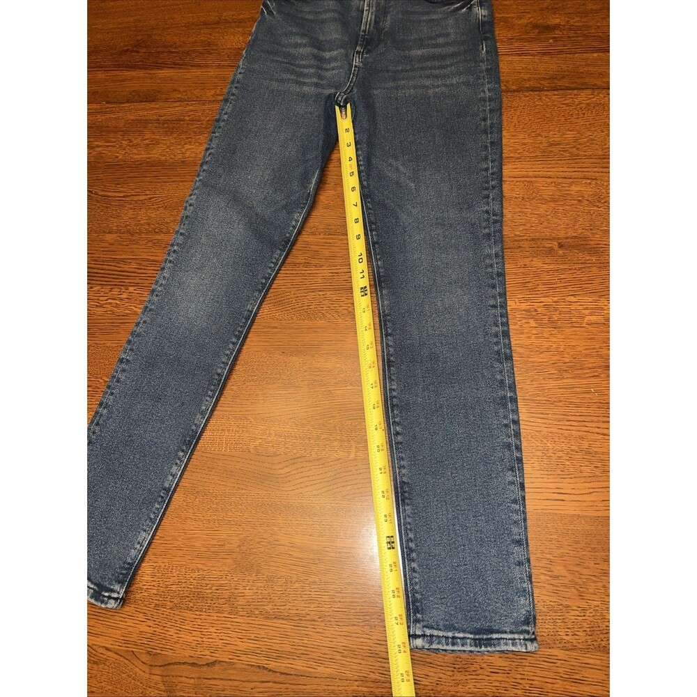 Zara Jeans Womens Size 4 Blue Stretch High Rise Skinny Pockets Casual Denim - Picture 6 of 9